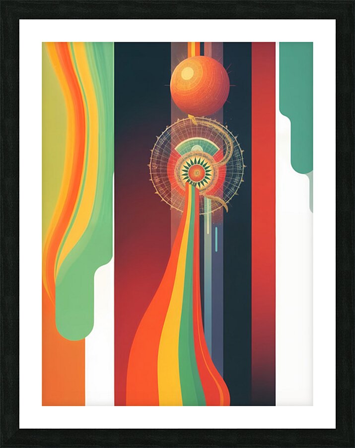  Rainbow Like Shape  Picture Frame print