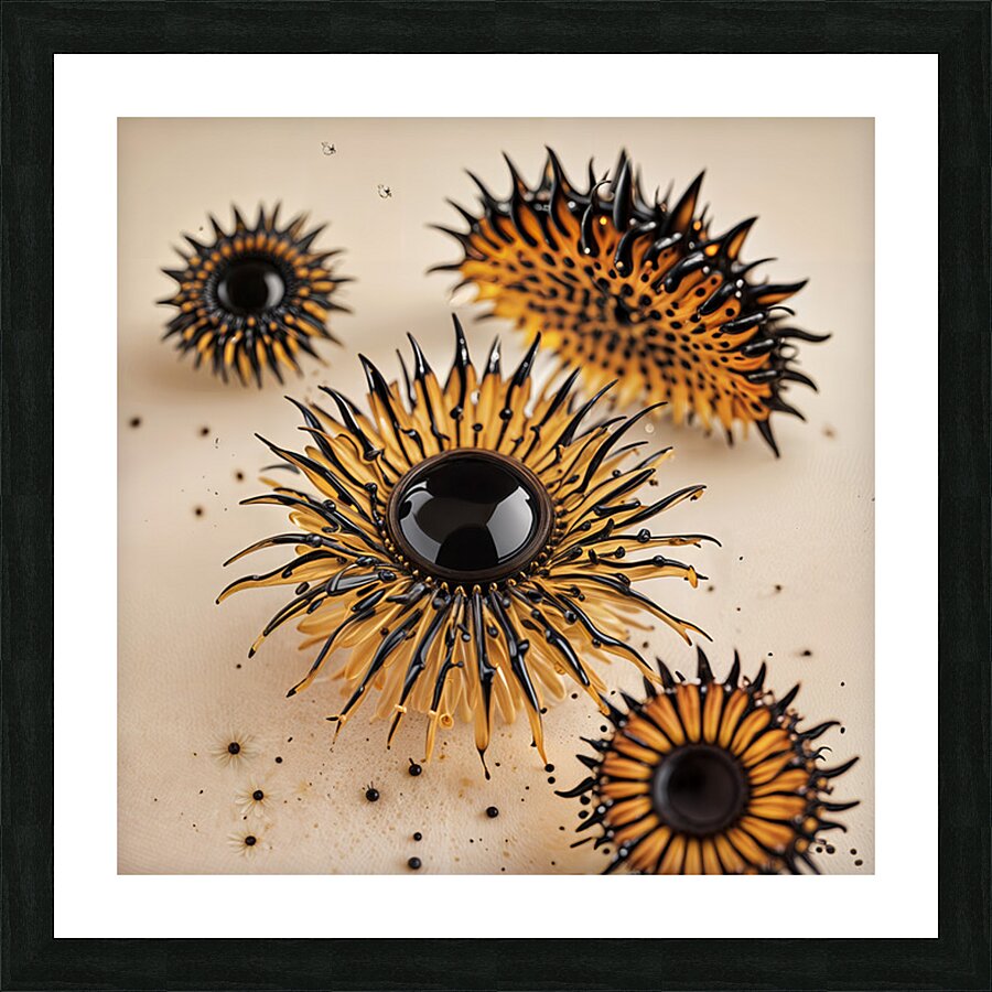  Yellow Petals  Picture Frame print