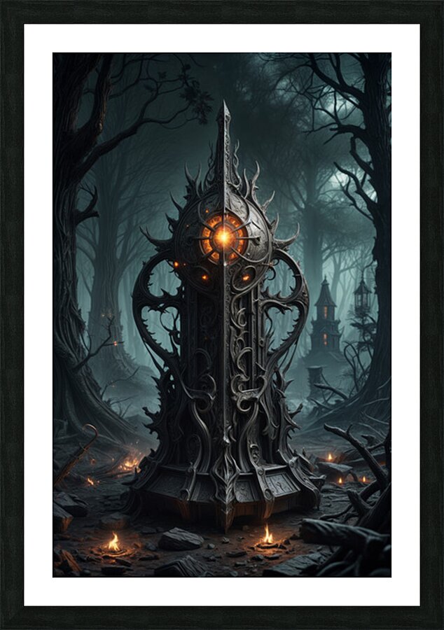  Foreboding Forest  Picture Frame print