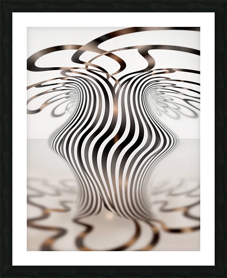  Fluid Lines  Picture Frame print