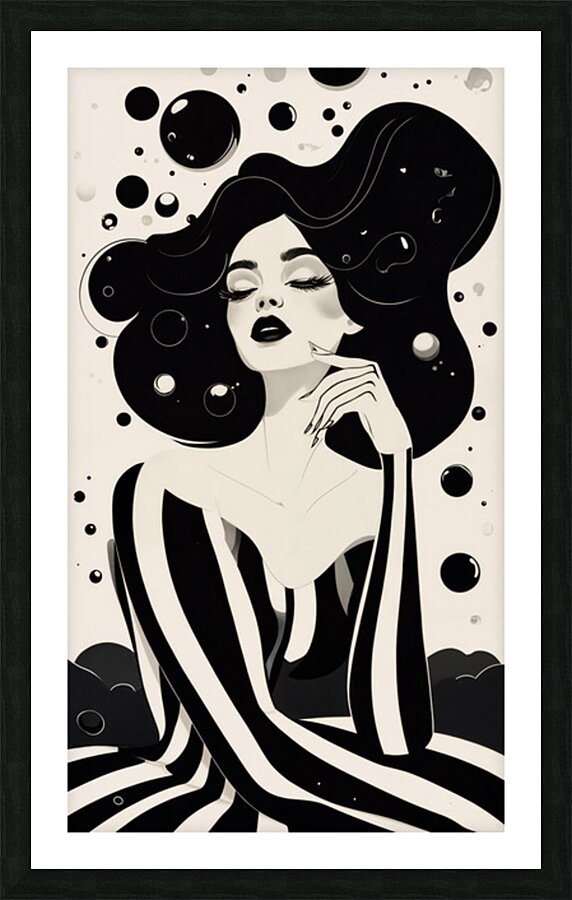  A Monochrome Muse Picture Frame print
