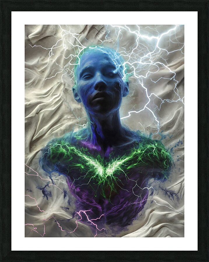  Aura of Green Picture Frame print