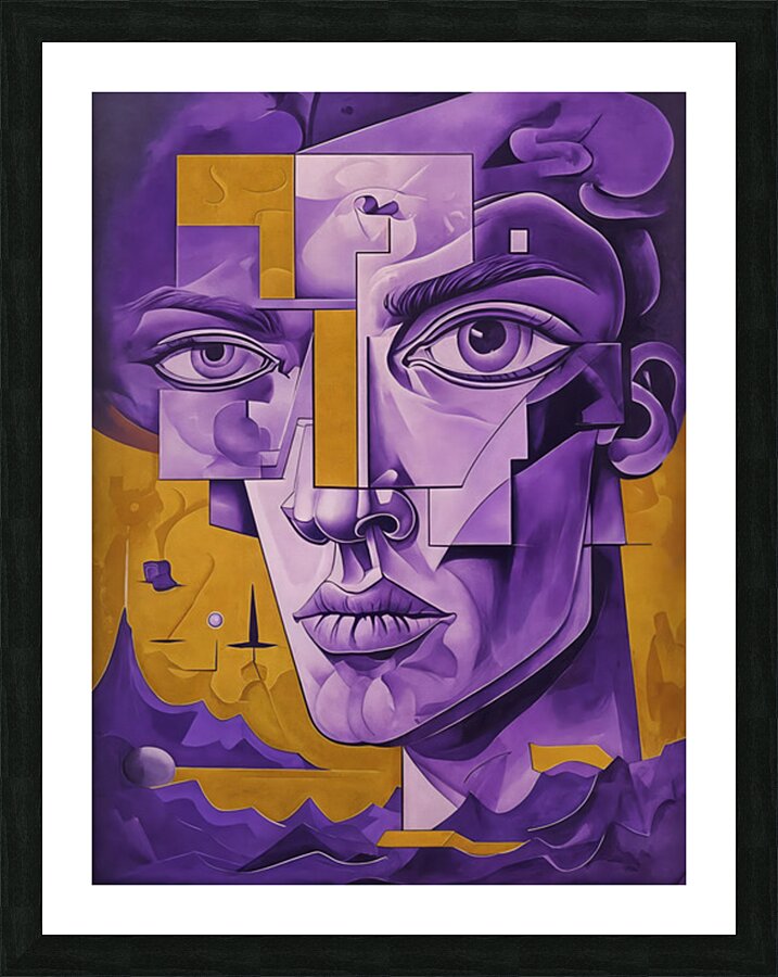  A Mans Face Picture Frame print