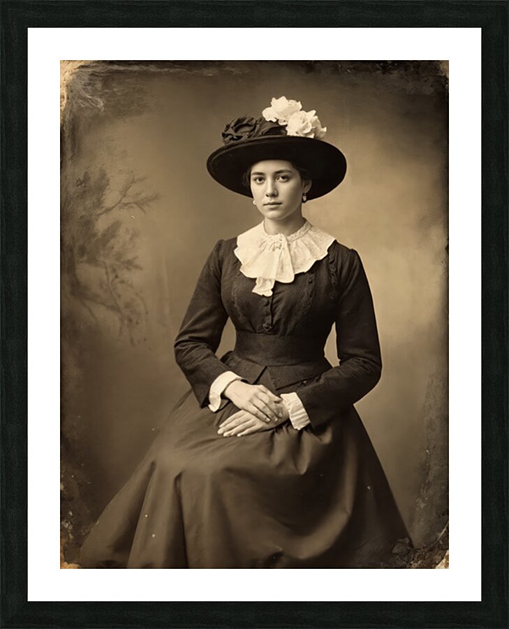  Sepia Toned Picture Frame print