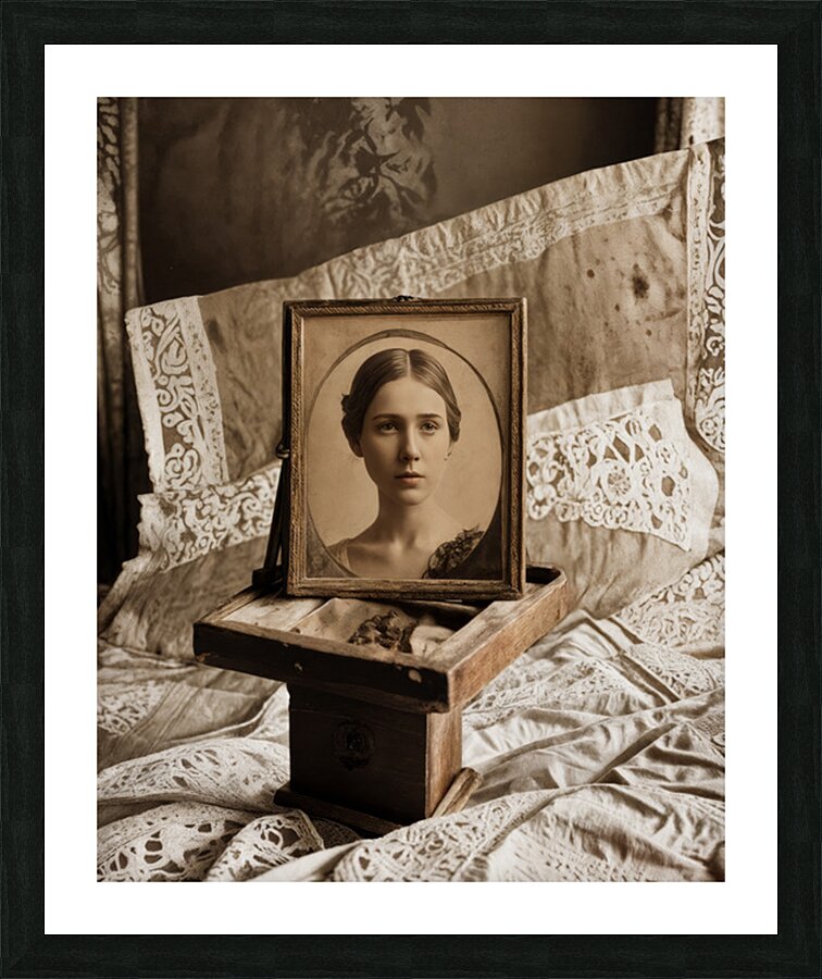  Antique Setting Picture Frame print
