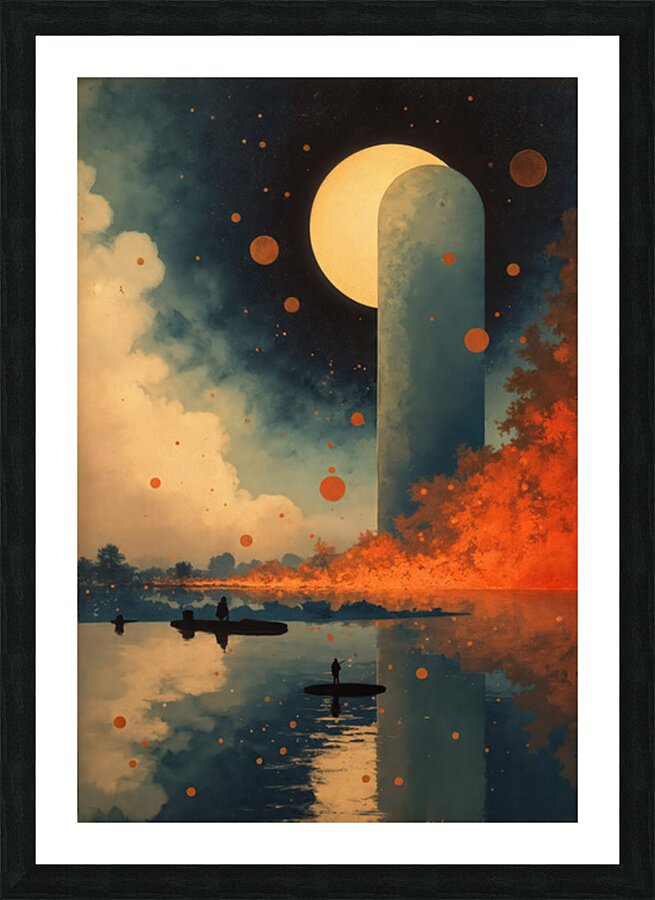 Sleek and Enigmatic  Picture Frame print
