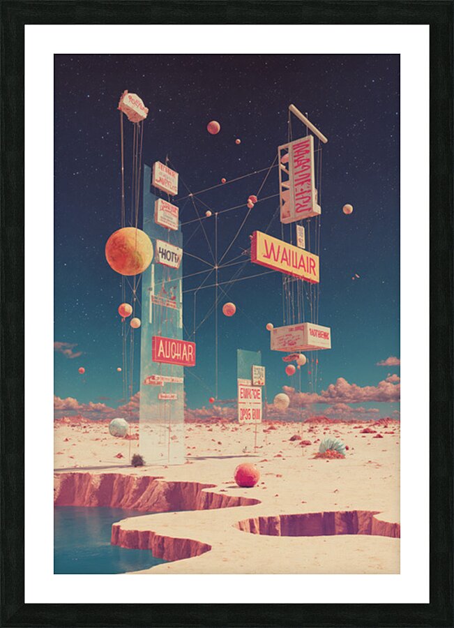 Enigmatic Alphabets  Picture Frame print
