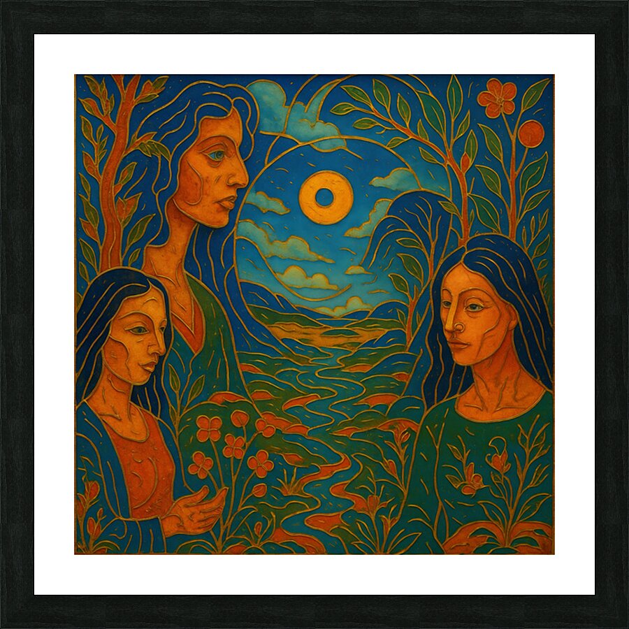 Shared Reflection  Picture Frame print