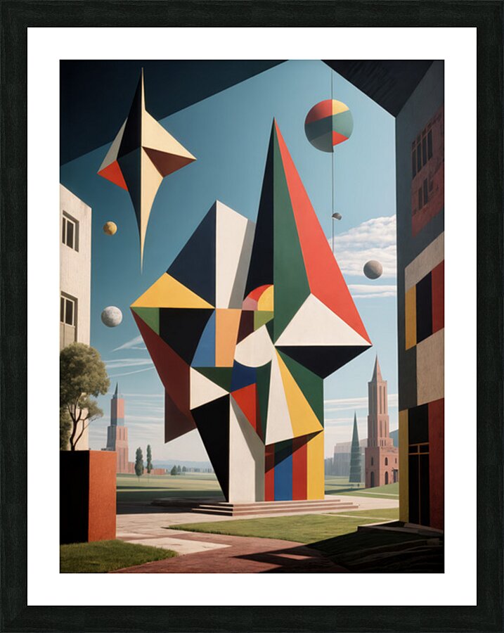 Polyhedral Structure  Picture Frame print