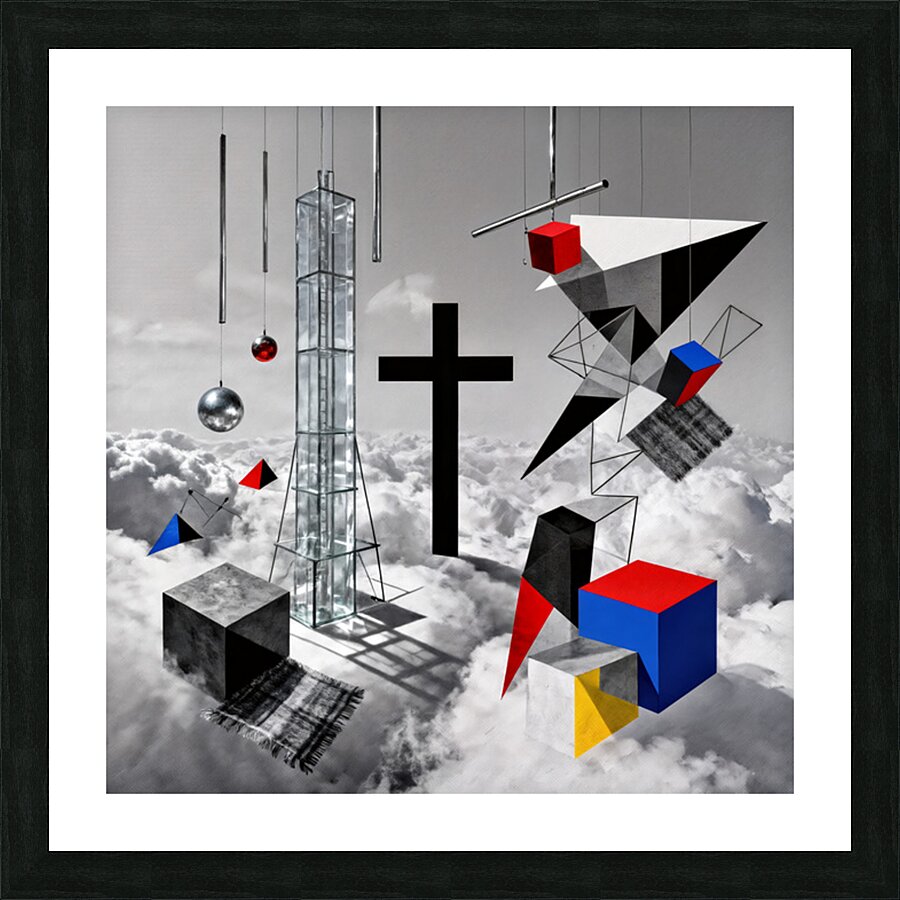 Black Cross  Picture Frame print
