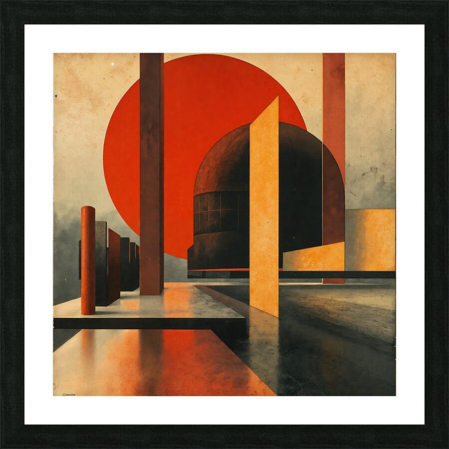 Hemispherical Temple  Picture Frame print