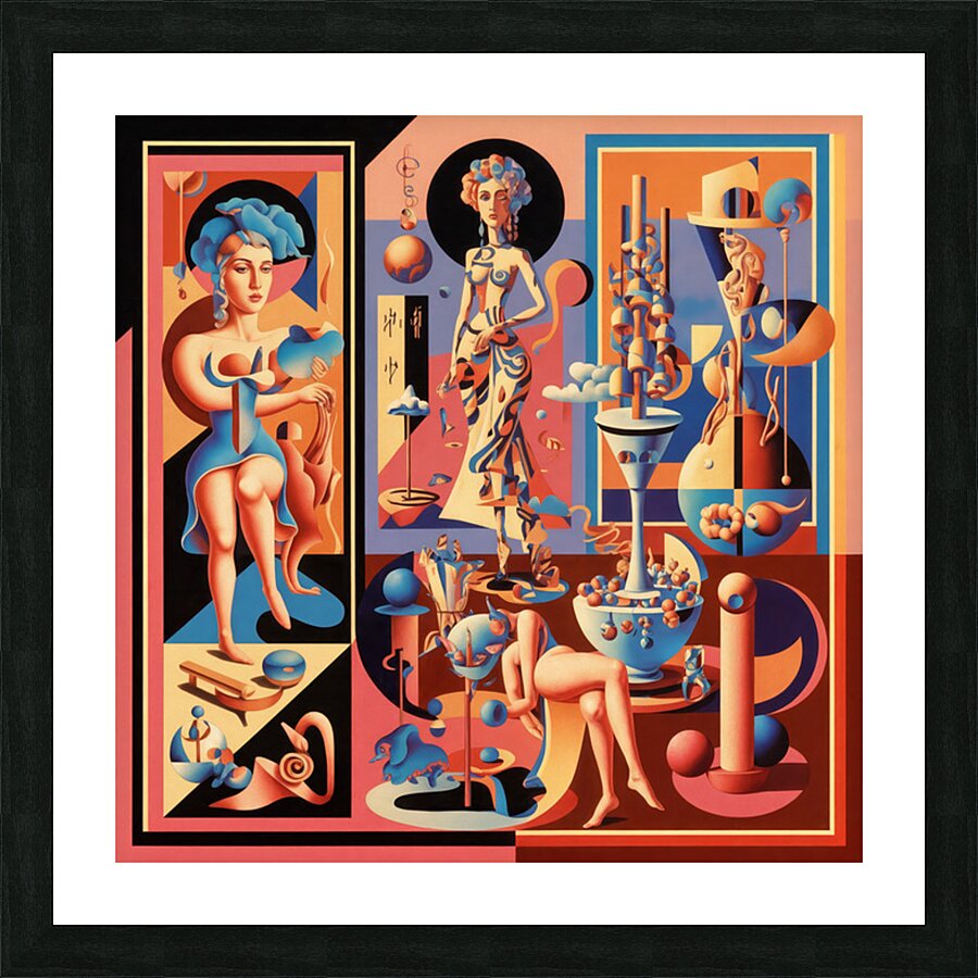 Precise and Playful  Picture Frame print