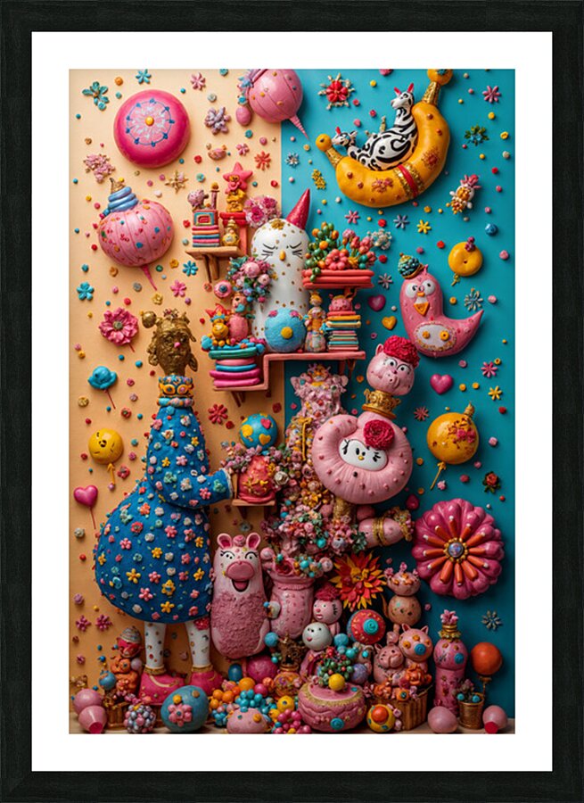 Cuddly Friends  Picture Frame print