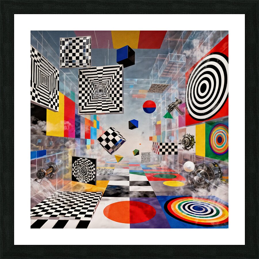 Patchwork of Patterns  Picture Frame print