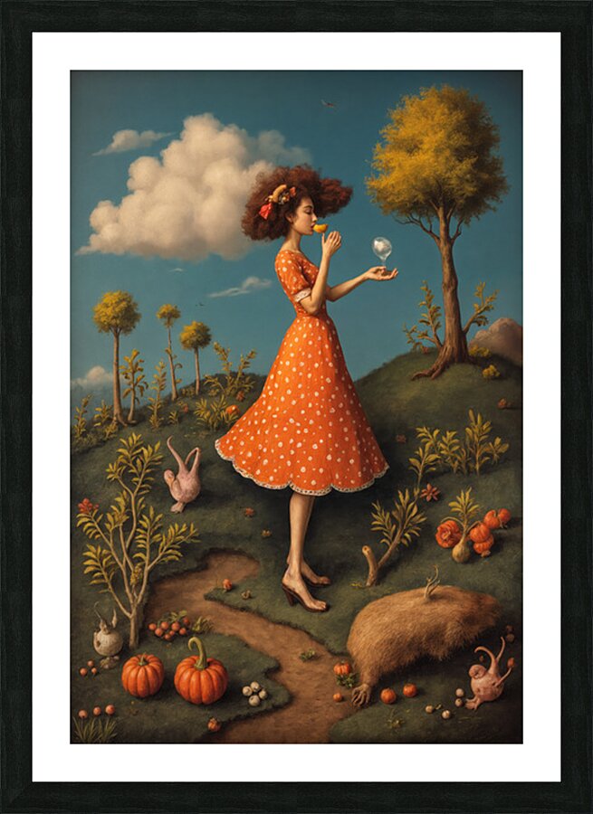 Narrow Dirt Path  Picture Frame print