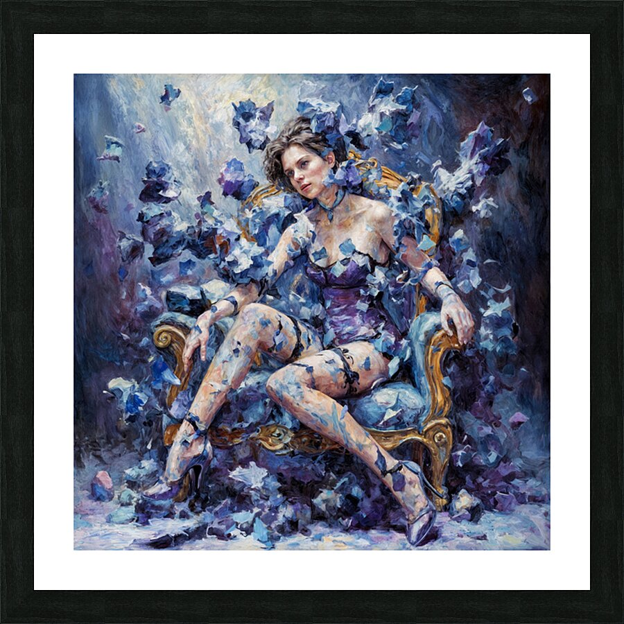 Forgotten Blooms  Picture Frame print