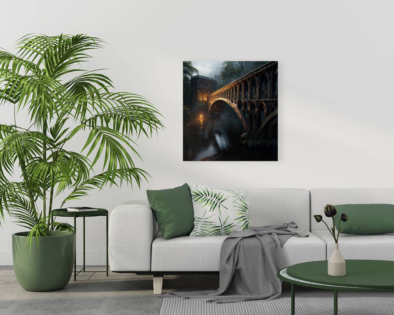  Mystical Gothic Bridge  Reproduction