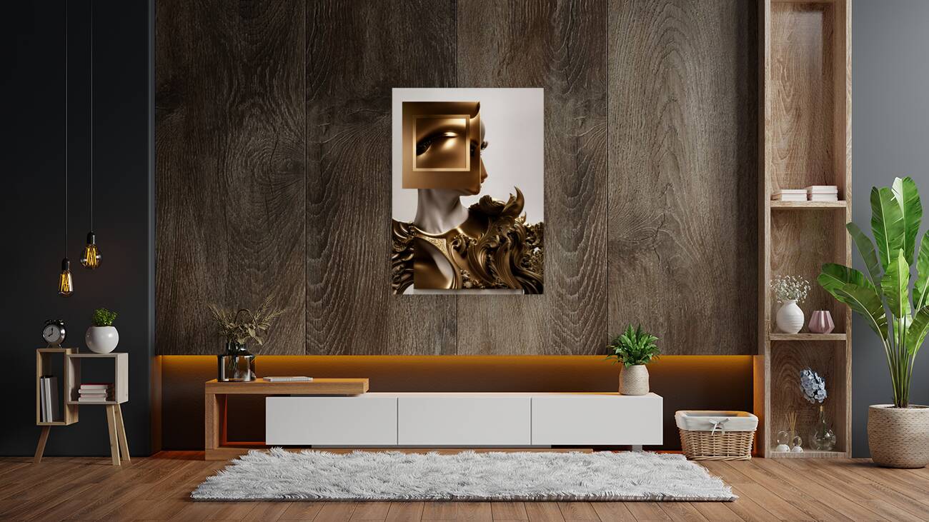  Golden Portrait  Reproduction