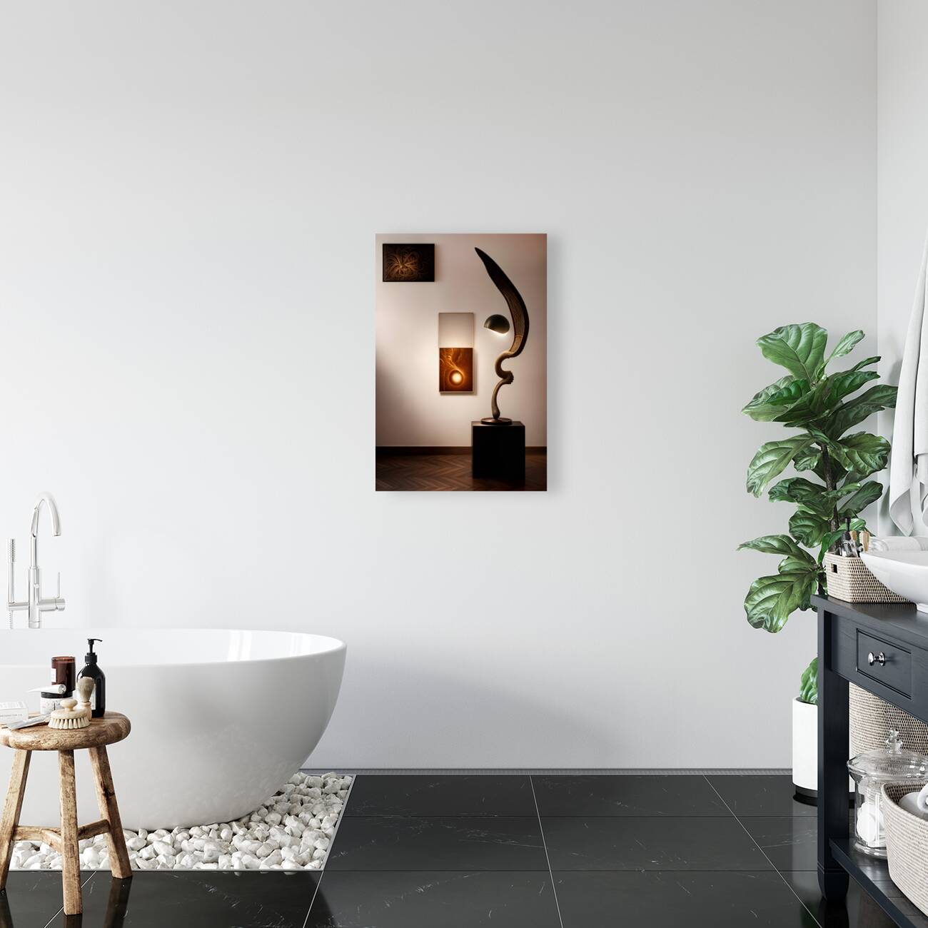 Framed Abstract Art  Reproduction