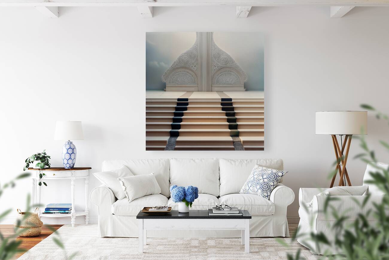 Ornate Modern Staircase  Reproduction