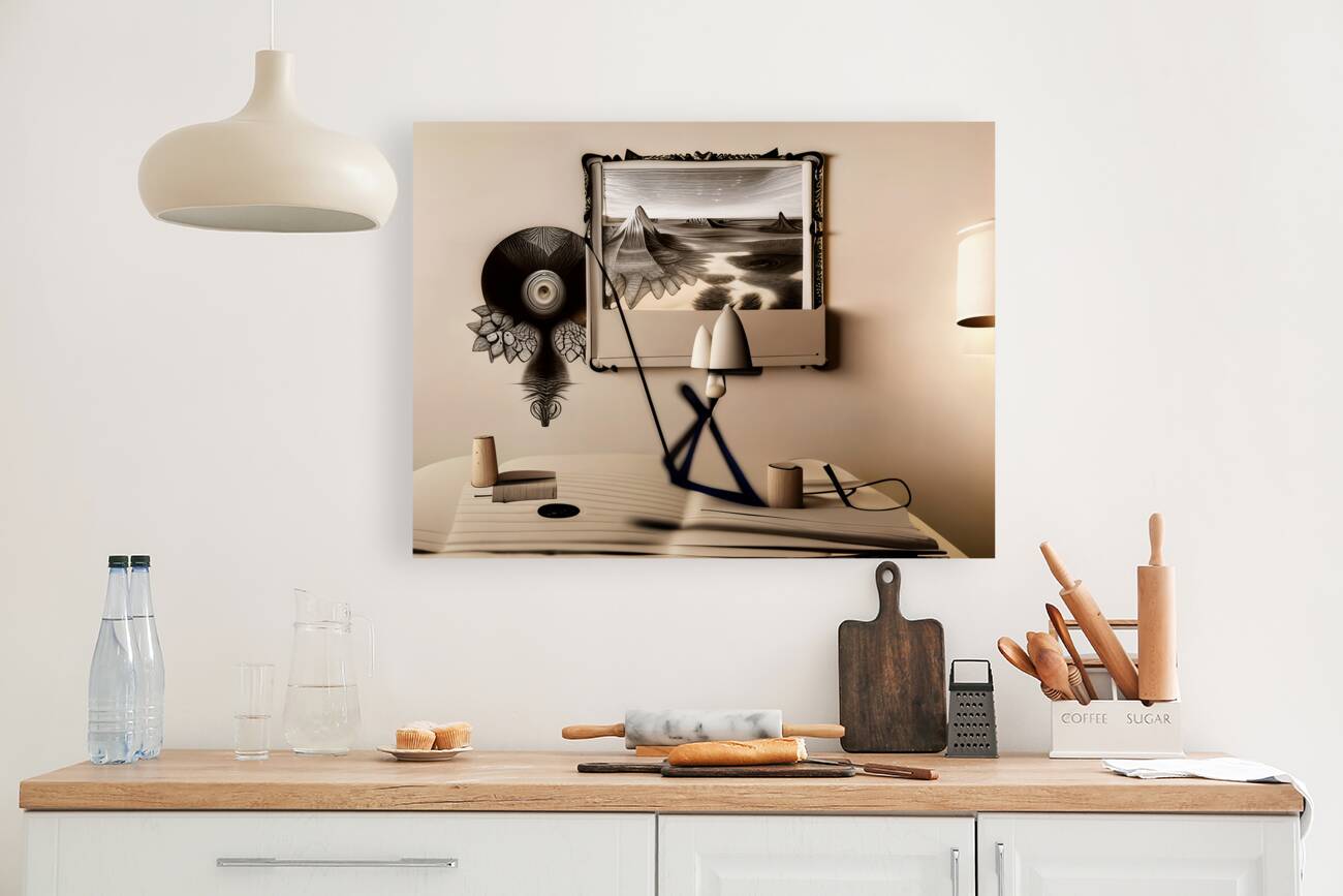 Surrealist Desk Scene  Reproduction