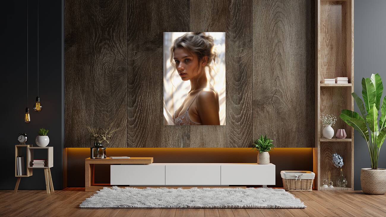 Contemplative Portrait  Reproduction