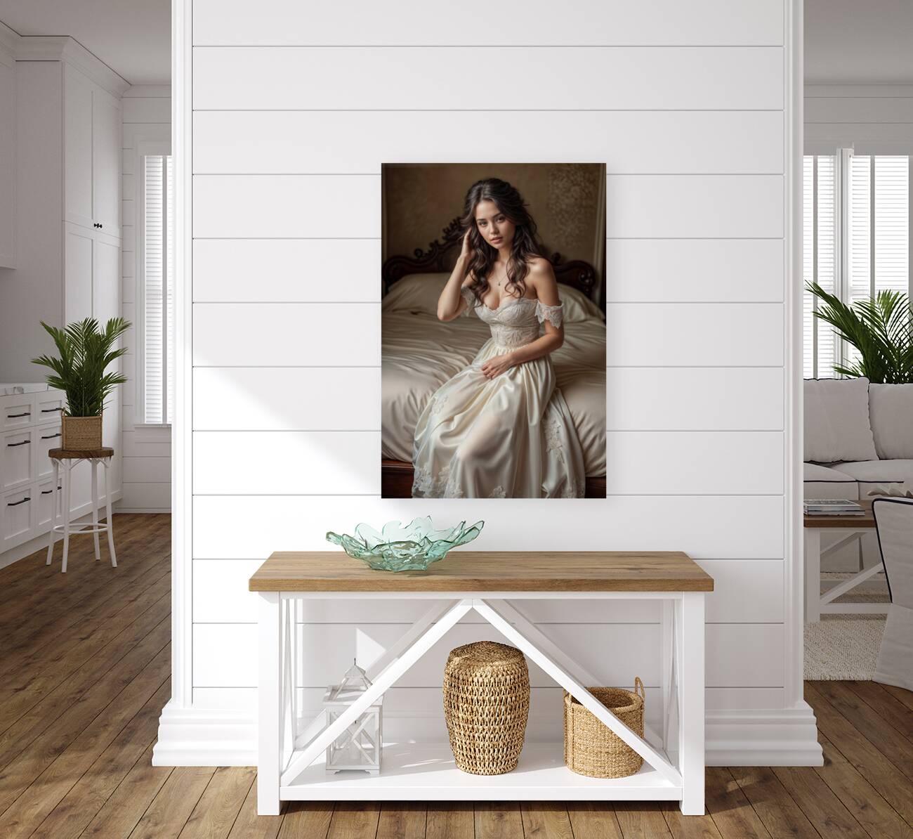 Soft Ivory Satin  Reproduction