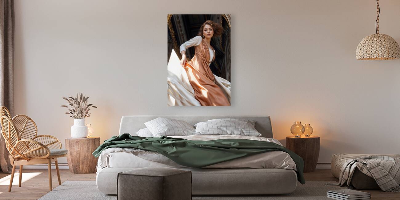 Peach Colored Gown  Reproduction