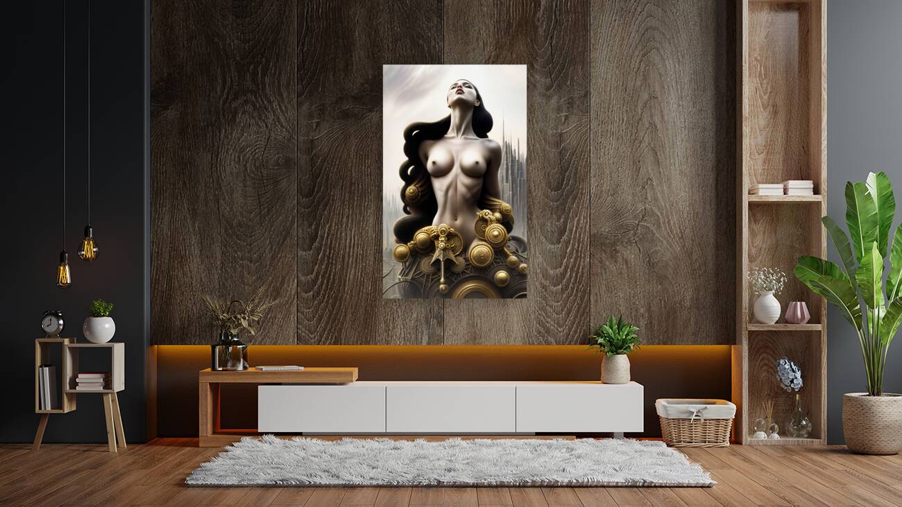  Topless Woman  Reproduction