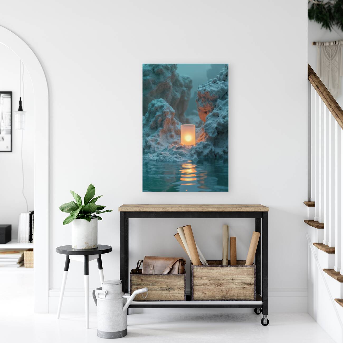 Glass Lantern  Reproduction