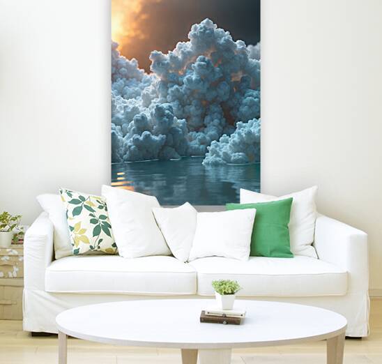 Cotton Like Clouds  Reproduction