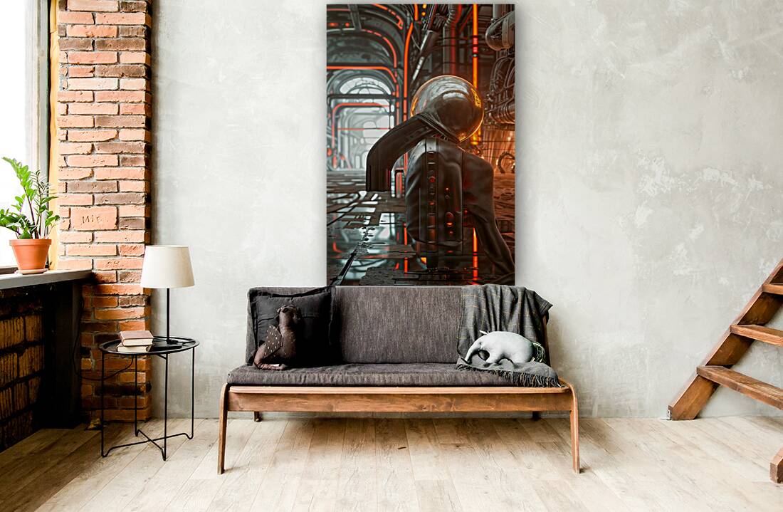  Metallic Corridor  Reproduction