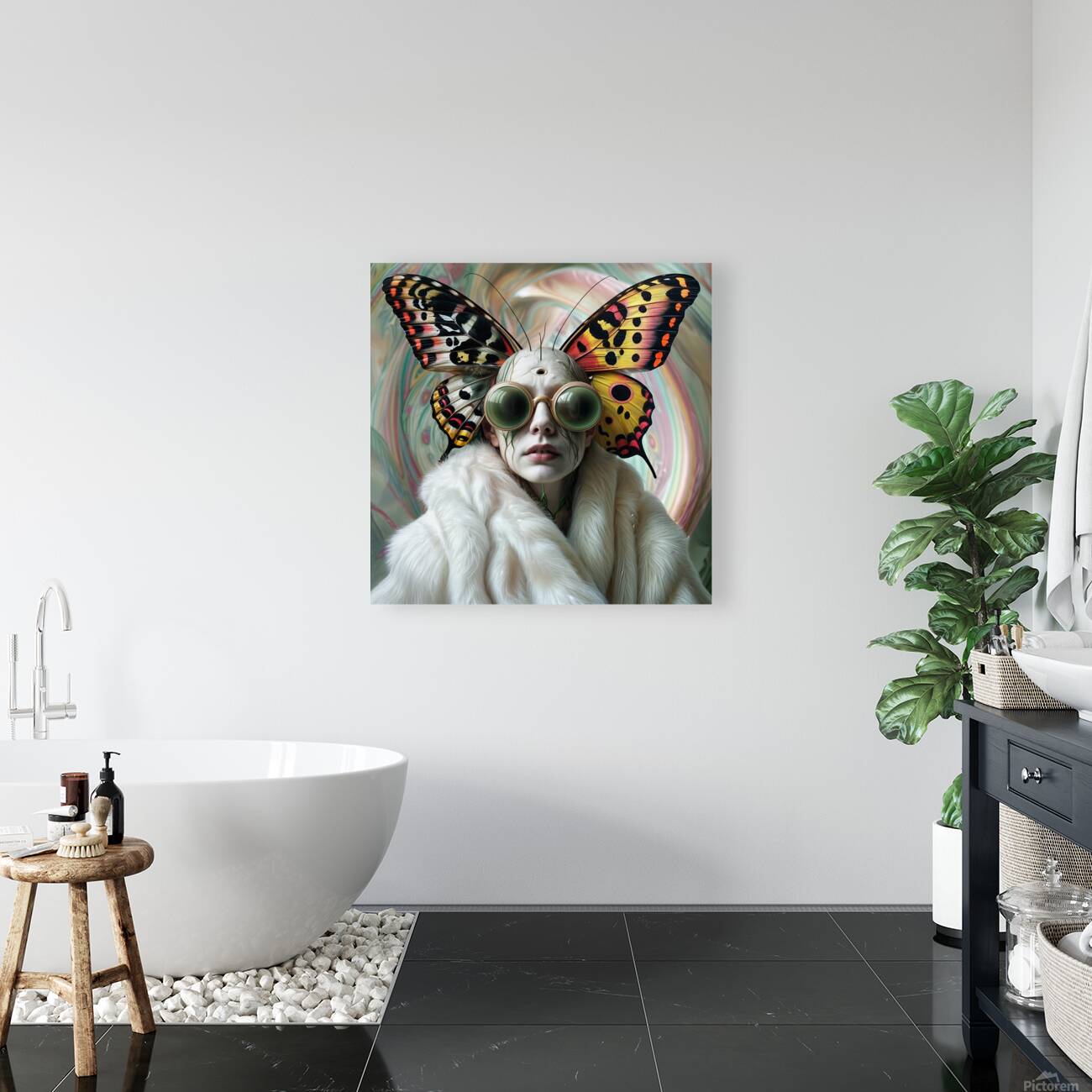 White Fur Coat  Reproduction