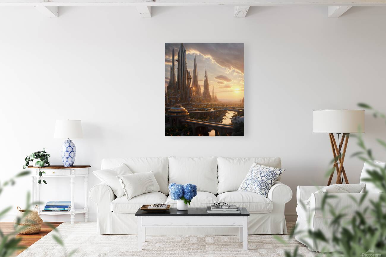  Futuristic Metropolis  Reproduction