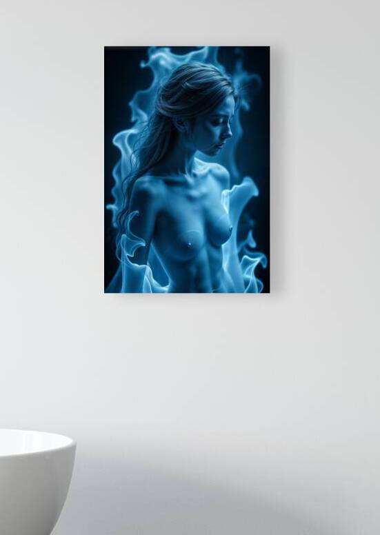 Ghostly Blue Wisps  by Aniima Illussiya