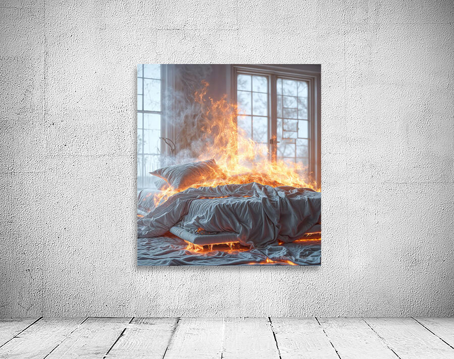 Chaotic Flames  Wall Preview