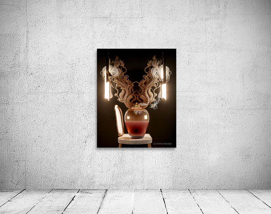 Reddish Liquid  Wall Preview