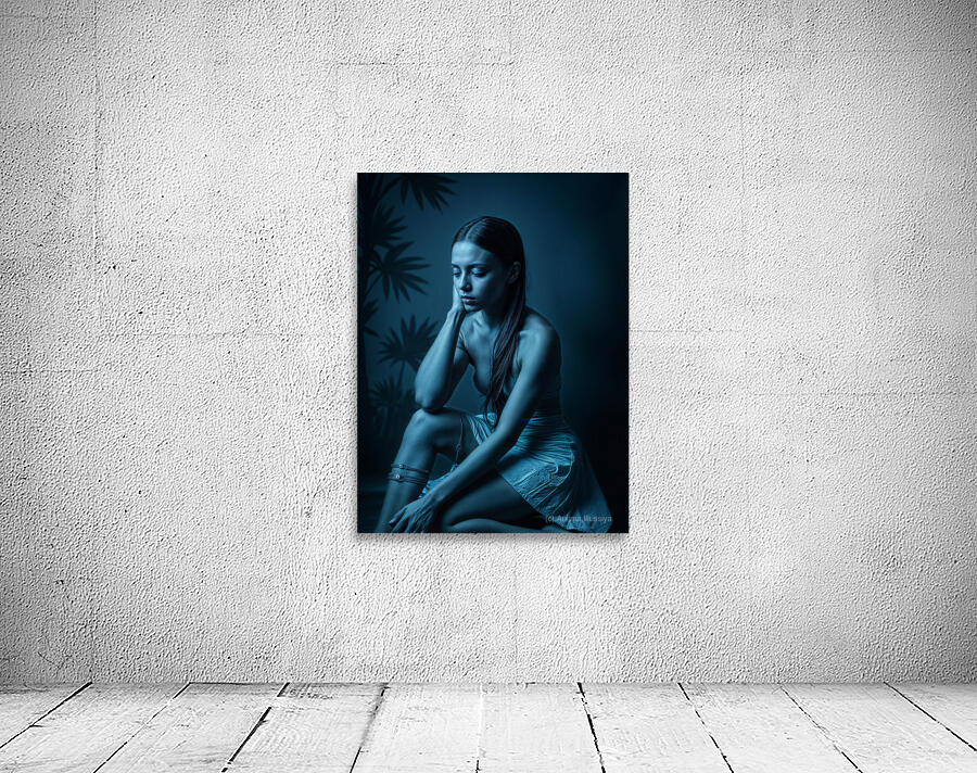 Monochromatic Blue  Wall Preview
