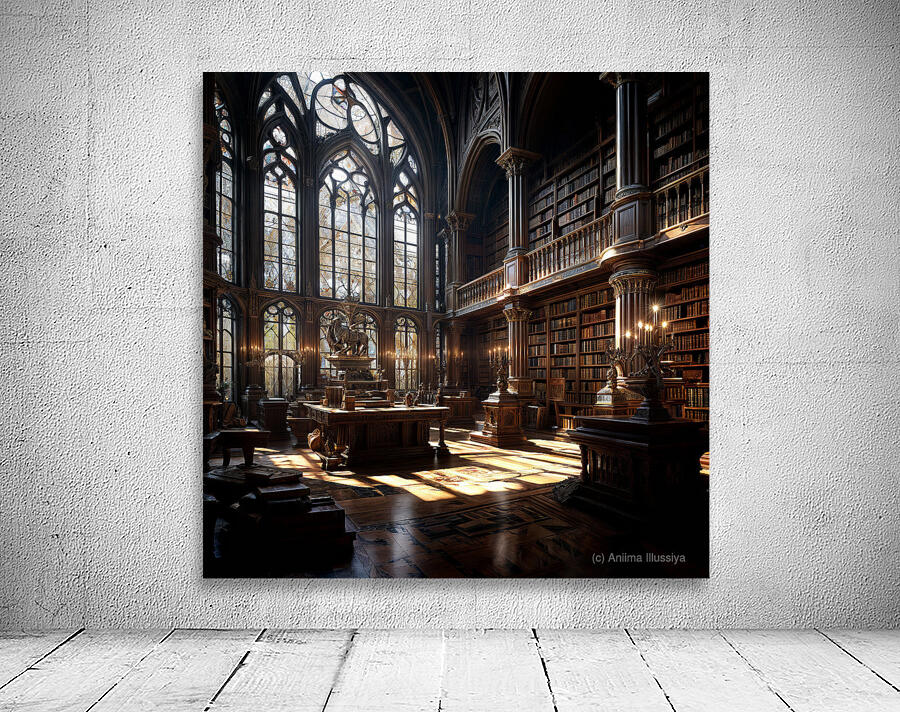  Gothic Library  Wall Preview
