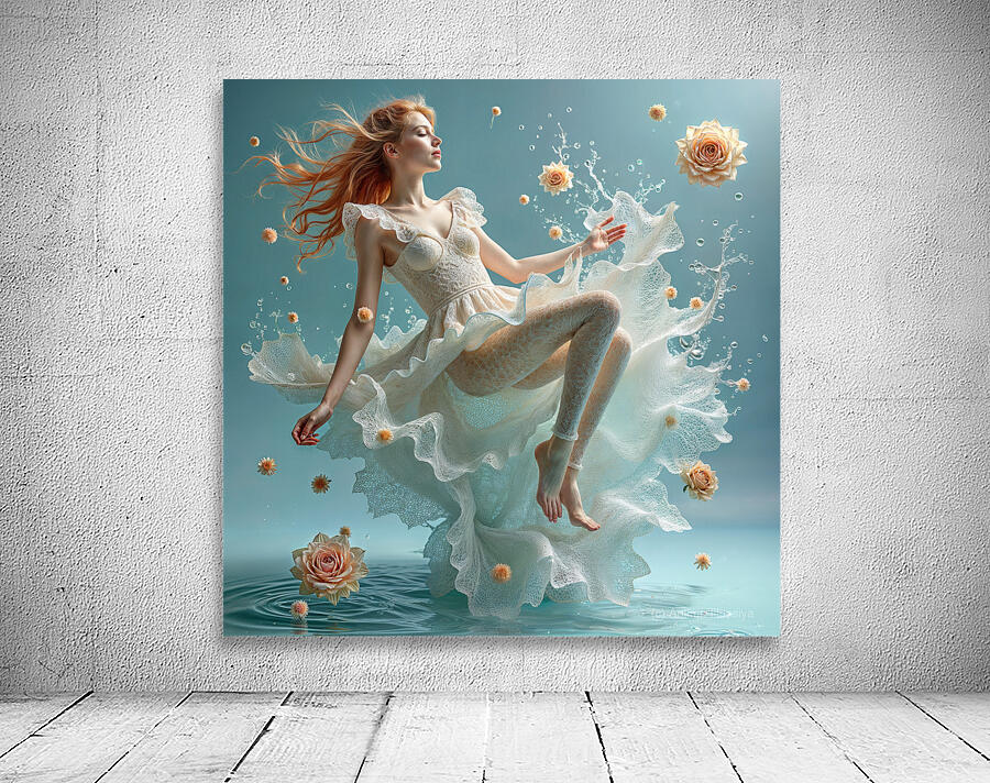  A White Lace Dress  Wall Preview