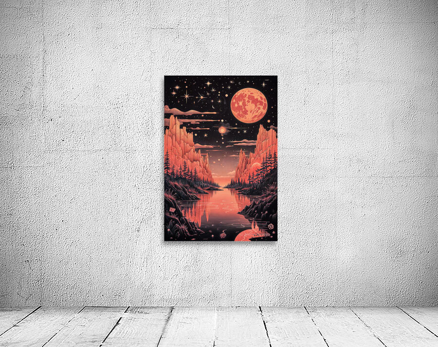 Reddish Moon  Wall Preview