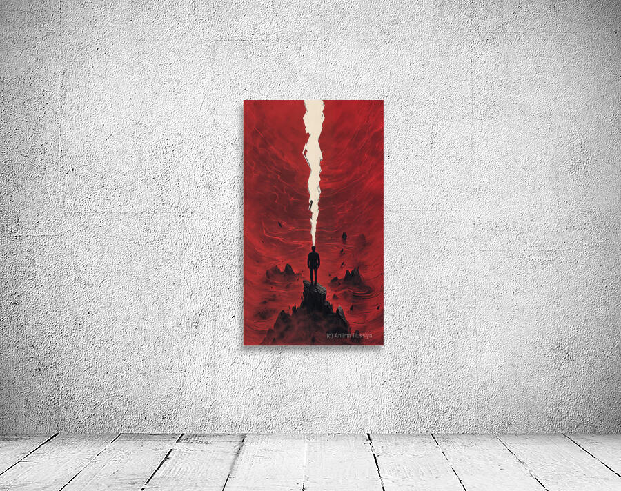  Red Landscape  Wall Preview