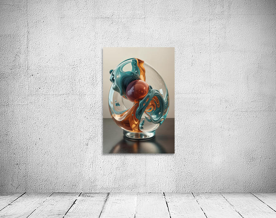  Teal and Amber  Wall Preview