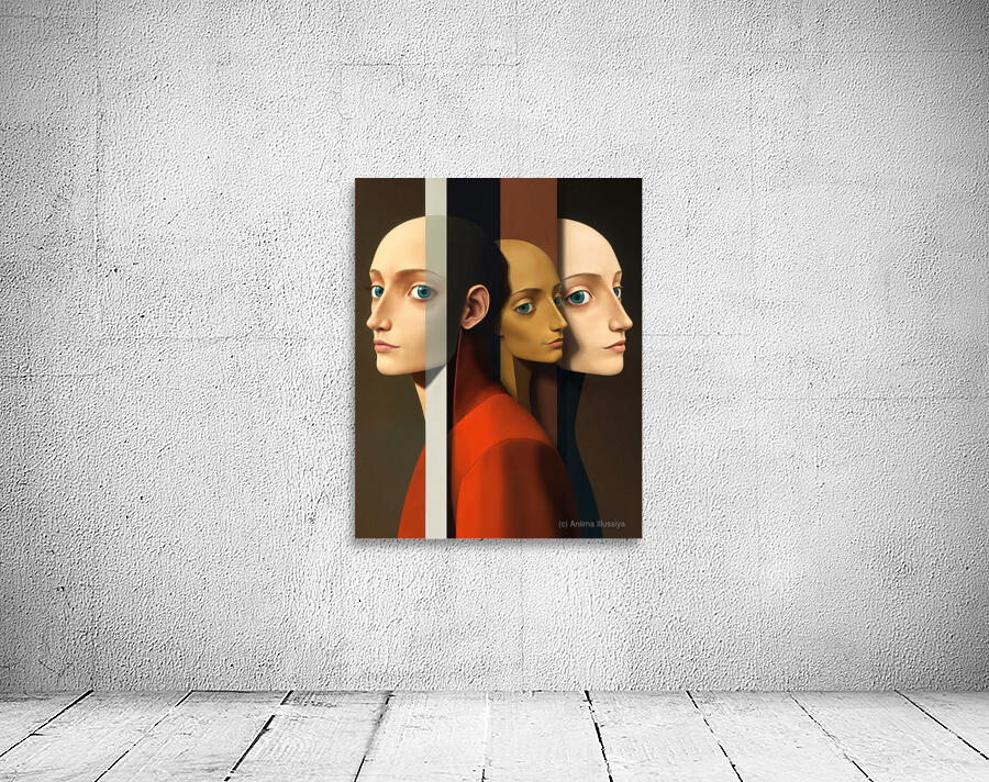 Three Enigmatic Faces Wall Preview