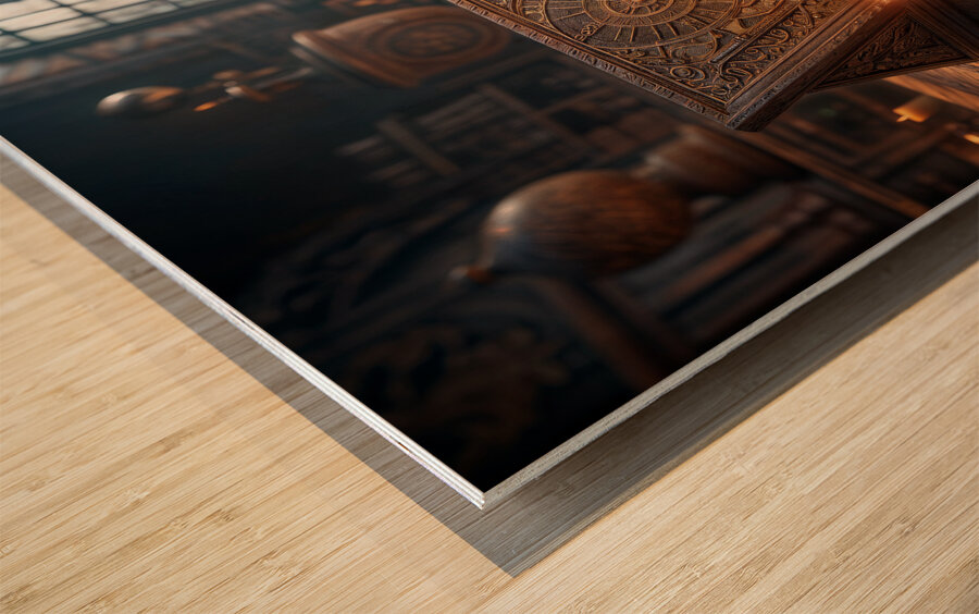  Antique Navigational Tools  Wood print