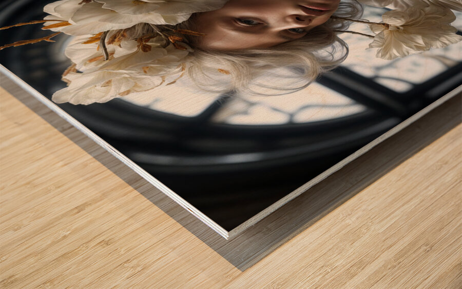 Ephemeral Flowers  Wood print