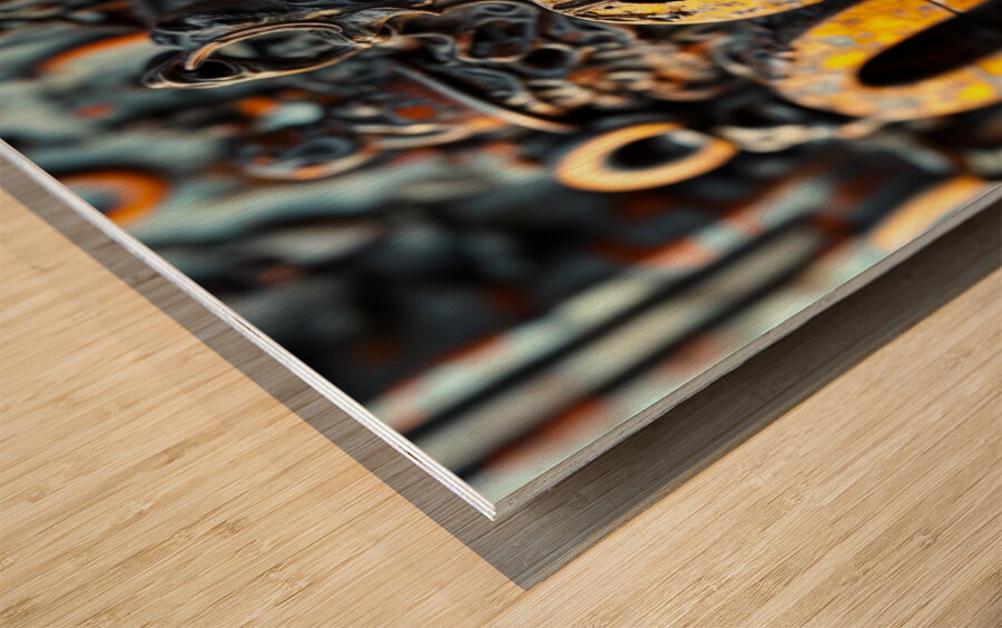  Forgotten Machinery  Wood print