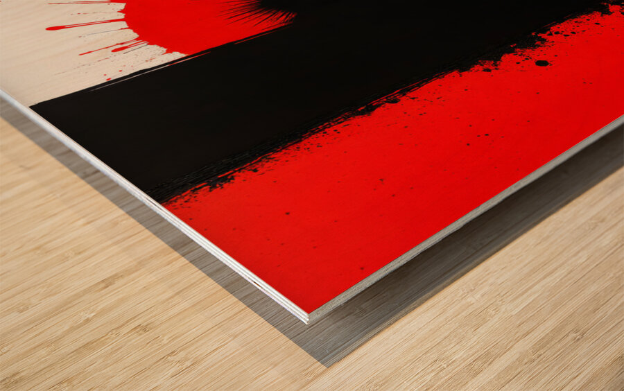  Movement and Tension  Wood print