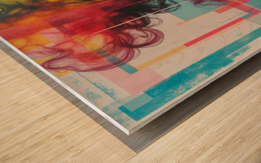  Vibrant Canvas  Wood print