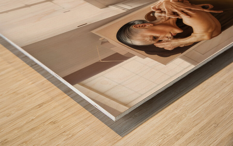 Embrace of Art  Wood print